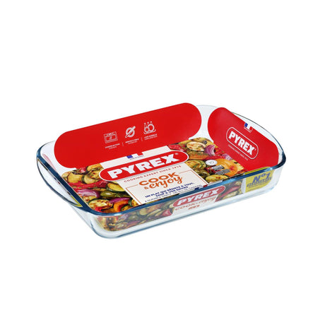 Pyrex rechteckige Glasbackform 2,6 Liter 35 x 23 x 5 cm – Auflaufformen – Backform