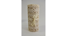 Stiffed lace cm15x1,8mt natural