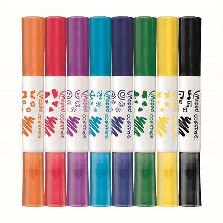 Maped Color'peps Duo Stamp Filzstifte, 8 Stück