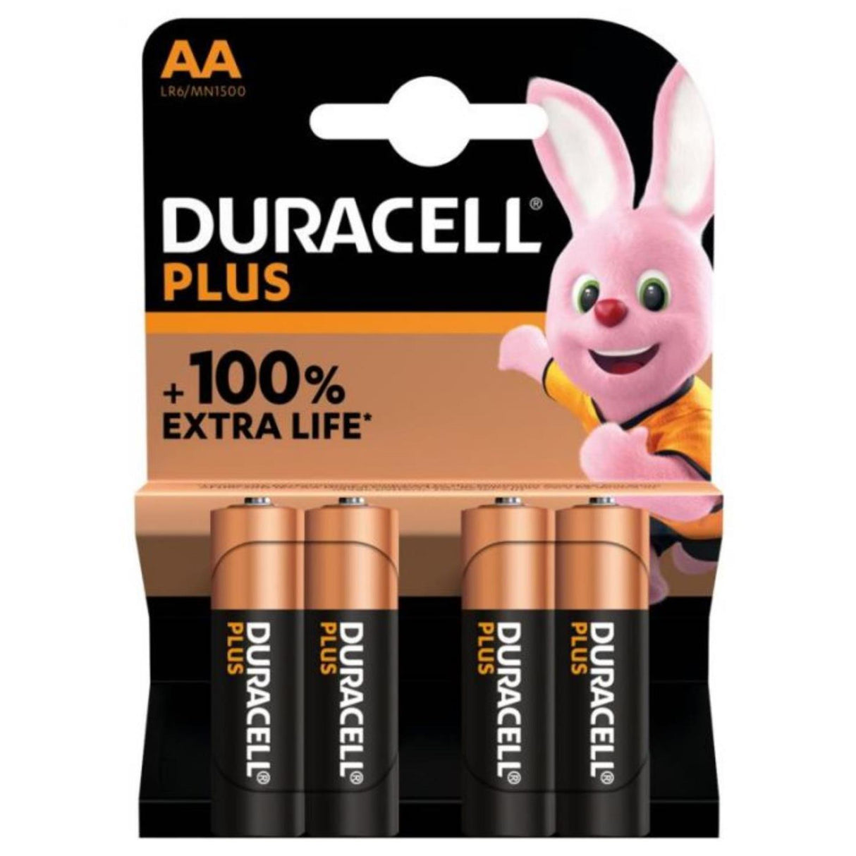Duracell plus AA Batterie LR6 4 Stück