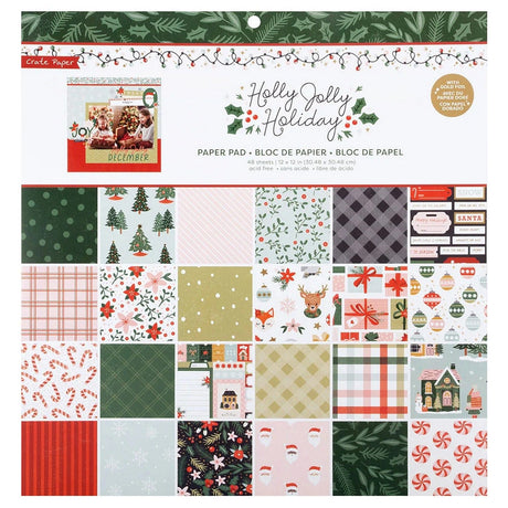 Kistenpapier • Papierblock Holly Jolly Holiday