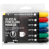 Creativ Company Glass und Porzellanstaaten, 6st.