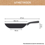 Tefal c42419 renew+ Keramik-Wokpfanne 28 cm