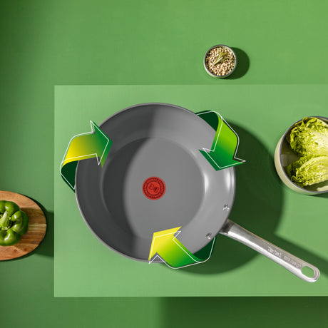 Tefal c42419 renew+ Keramik-Wokpfanne 28 cm