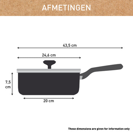 Tefal C42432 Renew+ Keramik-Bratpfanne 24 cm mit Deckel