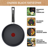 Tefal Change schwarze Bratpfanne 24 cm