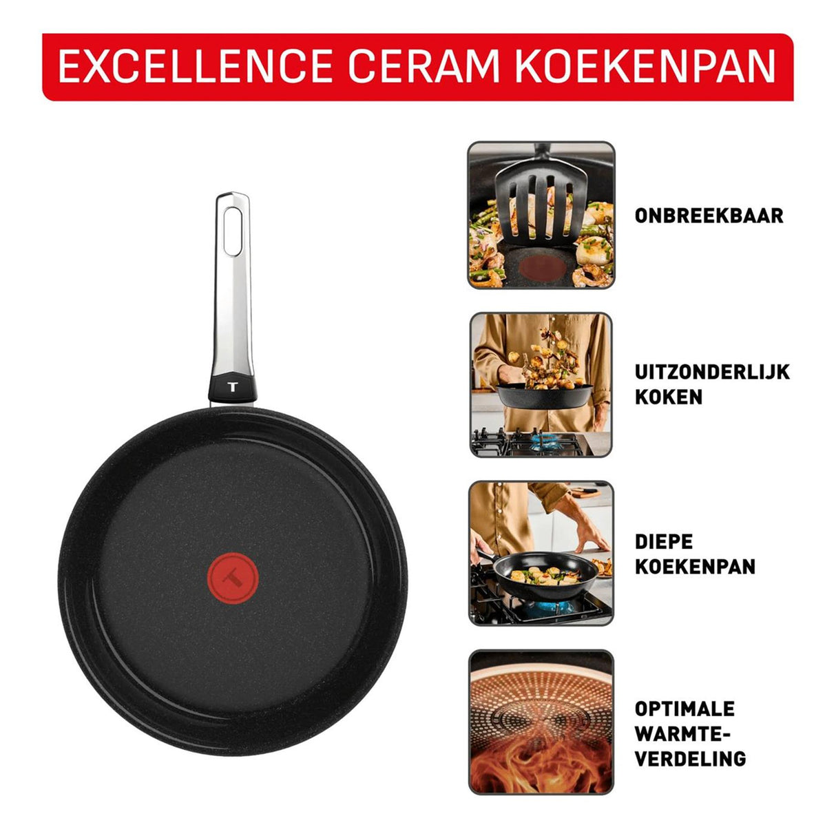 Tefal Excellence Keramik-Bratpfanne 24 cm