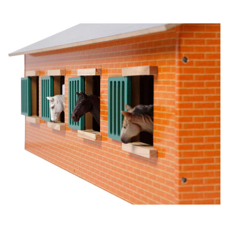Kinderglobus Pferdestall mit 7 Boxen, 1:24