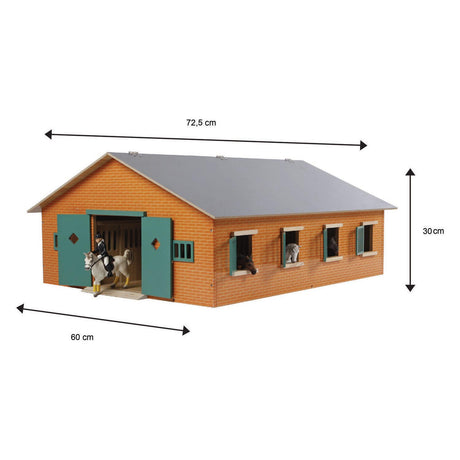 Kinderglobus Pferdestall mit 7 Boxen, 1:24