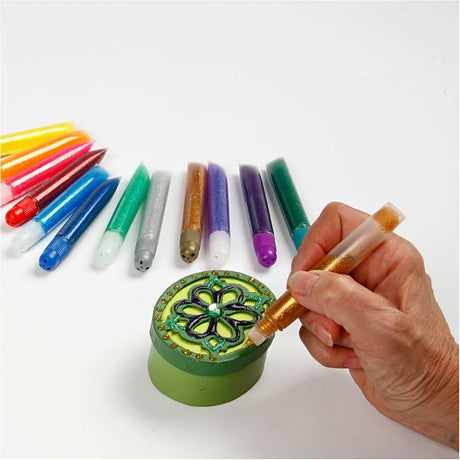 Creativ Company Glitzerkleber, 12x10 ml 1 Box