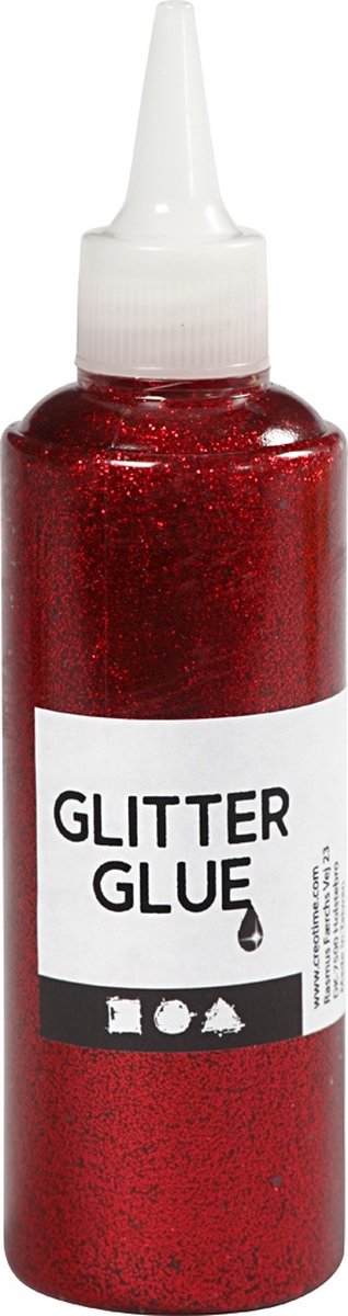 Creativ Company CC Glitzerkleber 118 ml rot