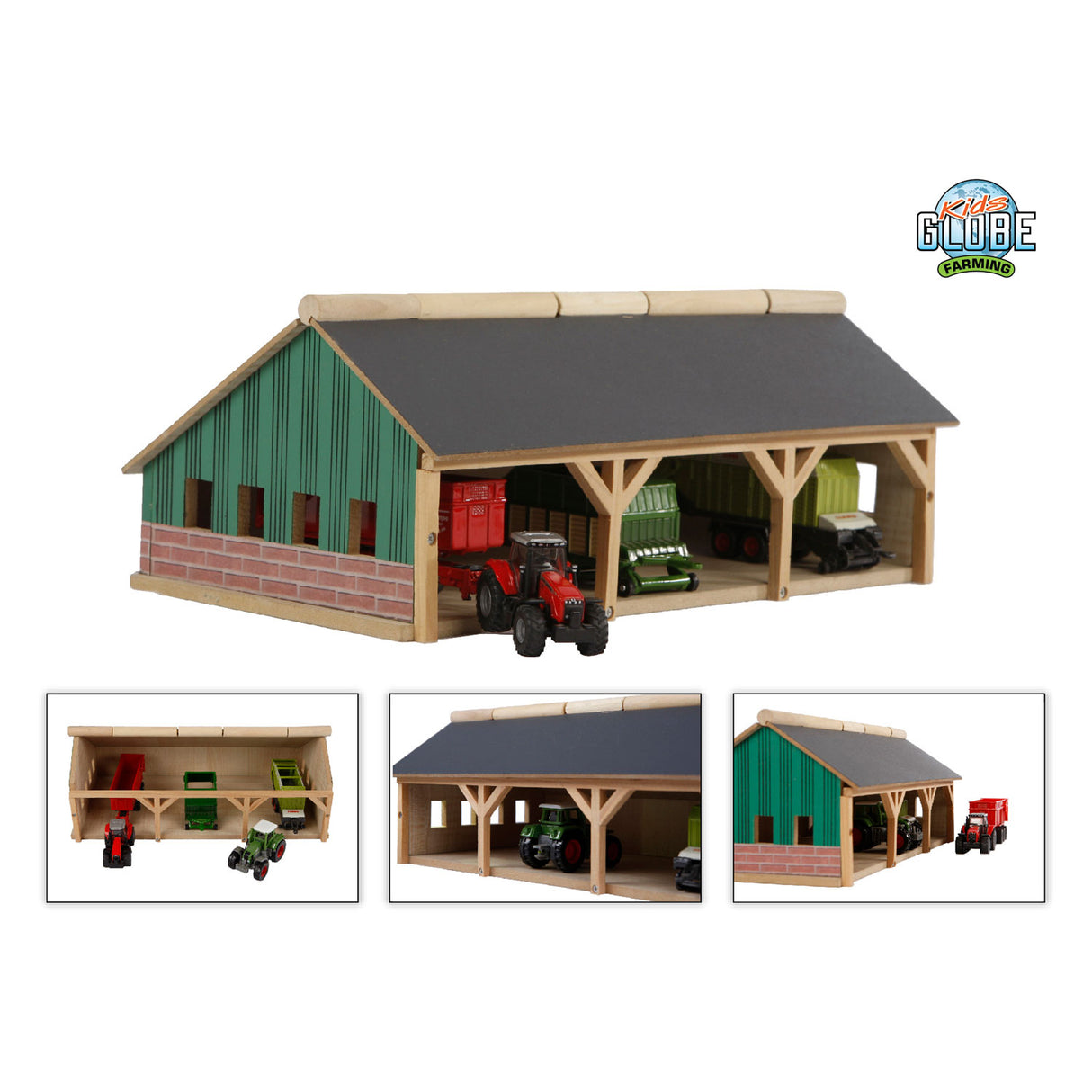 Kids Globe Agricultural Lock 3-Sektionen klein, 1:87