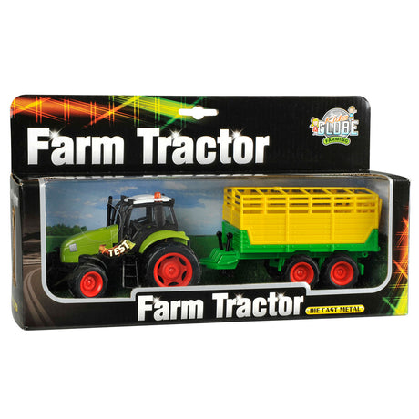 Kinder-Globus-Traktor mit Anhänger-Lichtsound 1:32