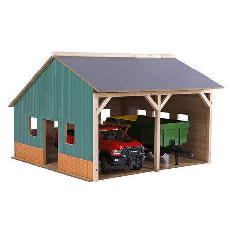 Kids Globe Shed für 2 Traktoren, 1:16