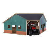 Kids Globe Globe Globe Shed Corner Wood für 2 Traktoren 1:16