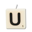 Paperdreams Buchstabenkerze Buchstabe U, 4er-Set