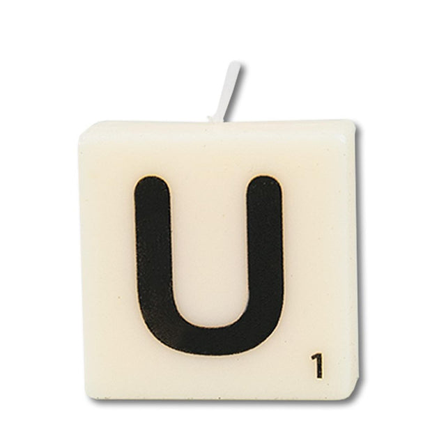 Paperdreams Buchstabenkerze Buchstabe U, 4er-Set