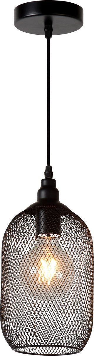 Lucide Mesh - Hängelampe - ø 15 cm - 1xe27 - schwarz