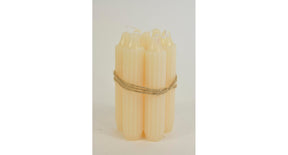 Set 7 pencil taper candle h. 11cm creme