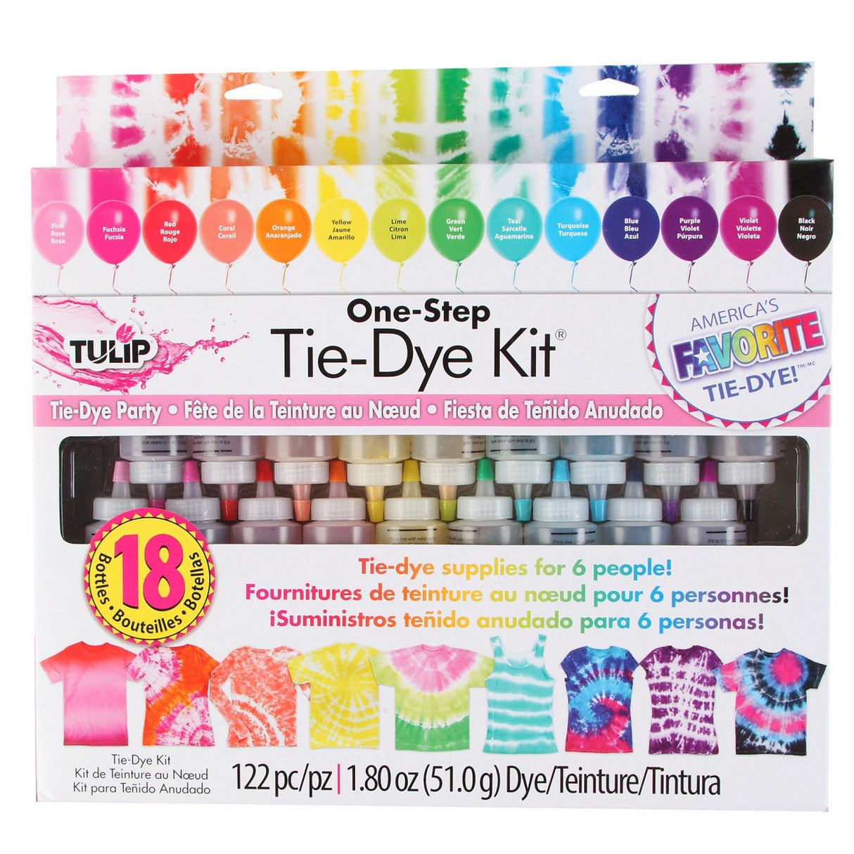 Tulpe Ein-Schritt-Batik-Tulpe • Batik-Set 18 Farben