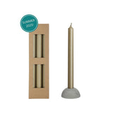 Ideas 4 Seasons Dinner Candle Bliss Gold, 3er-Set, Maße: 2,2 x 25 cm