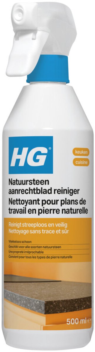 Hg Arbeitsplattenreiniger – Naturstein – Küchenreiniger – 1x 500 ml