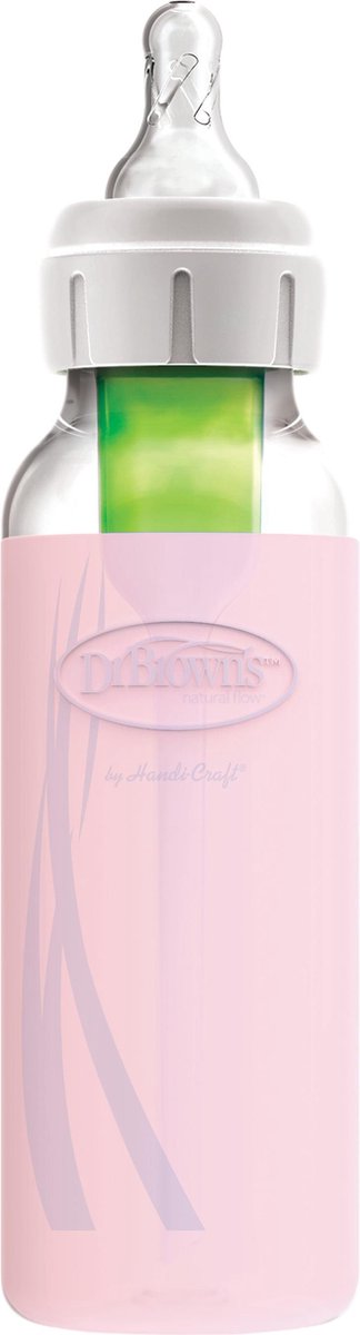 Dr. Brown's Flaschenschutz – Enghalsflasche – 250 ml – Pink