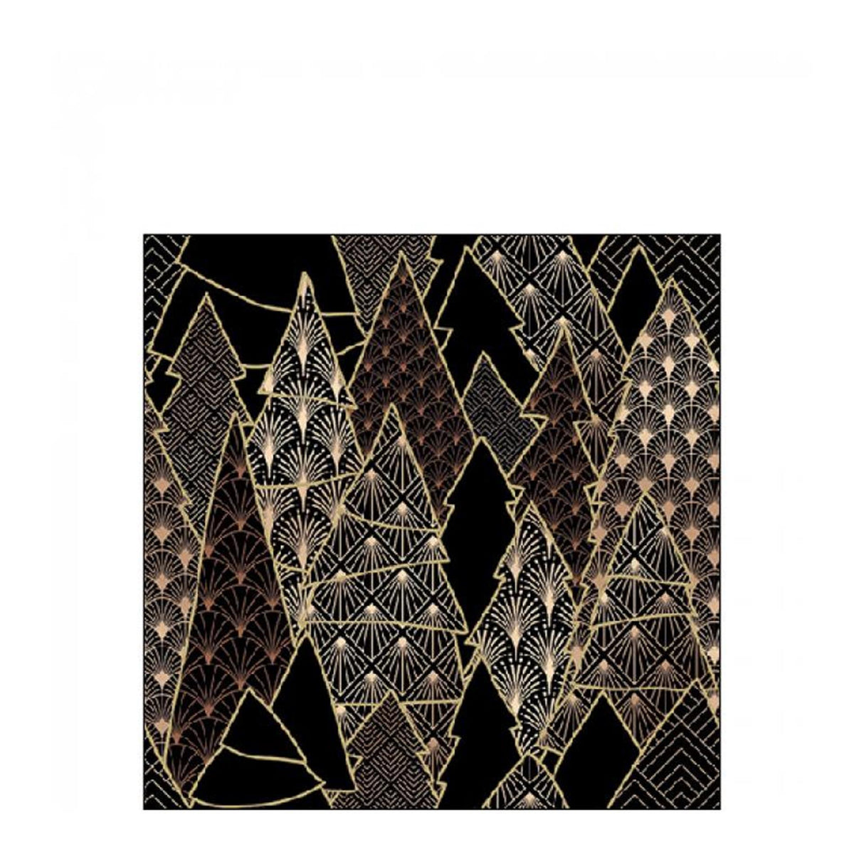 Ambiente Servietten Luxusbäume schwarz 25cm