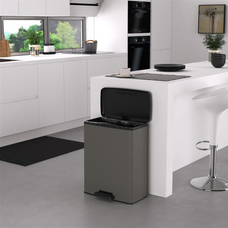 Curver Decobin Treteimer 65l Cool Grey