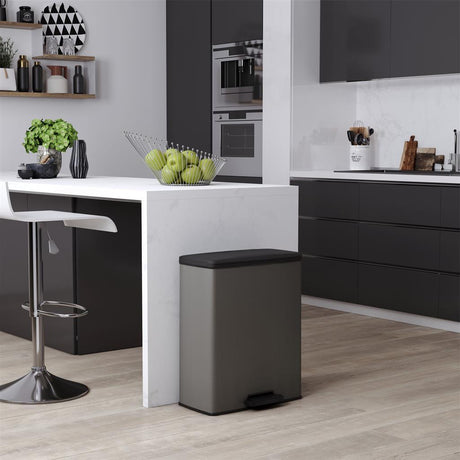 Curver Decobin Treteimer 65l Cool Grey