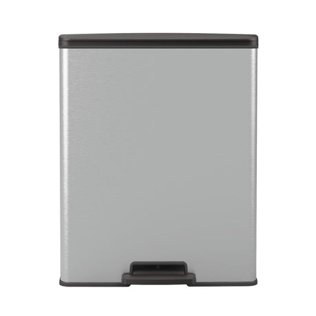 Hurver Decobin Pedal Bin 65L Silber Metallic