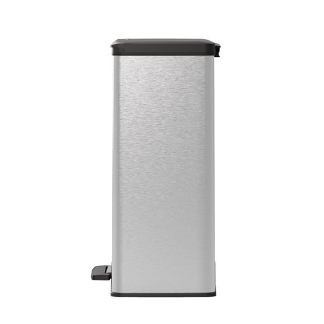 Hurver Decobin Pedal Bin 65L Silber Metallic