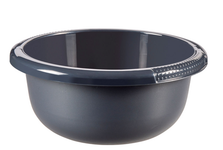 Curver Spülschüssel rund 2,5 Liter Anthrazit Durchmesser 24x10cm<br>