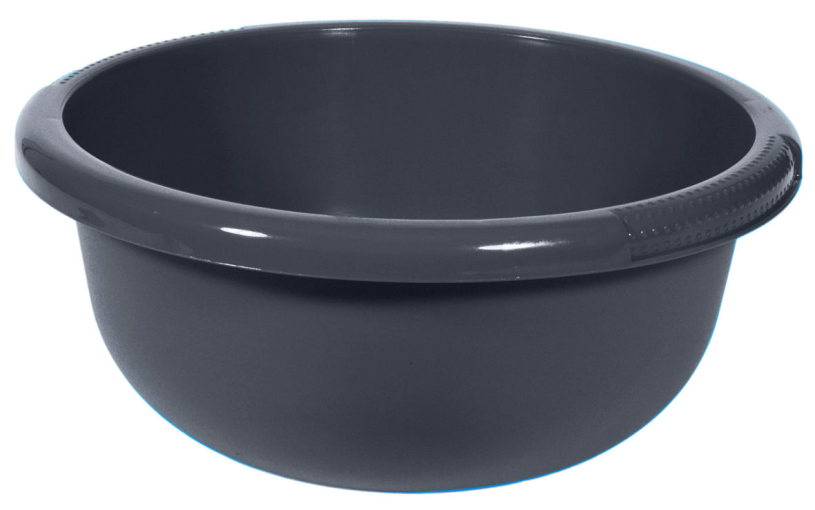 Curver Spülschüssel rund 4 Liter anthrazit Durchmesser 28x12cm<br>