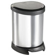 Curver Decobin Treteimer – 5 l – metallisch