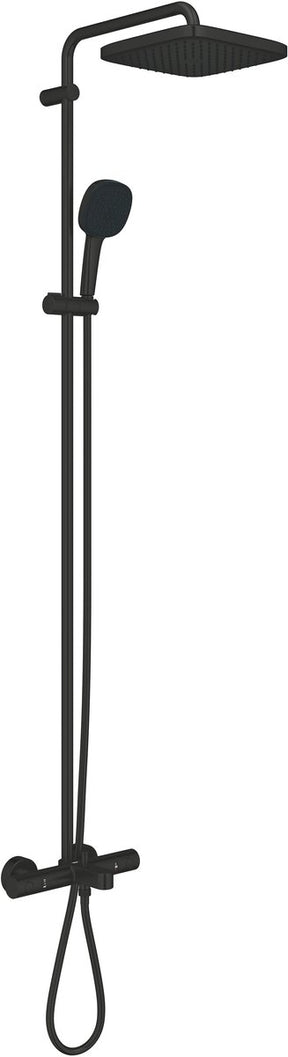 Grohe Quickfix Vitalio Comfort 250 Duschsystem – Wandmontage – wassersparend – mattschwarz