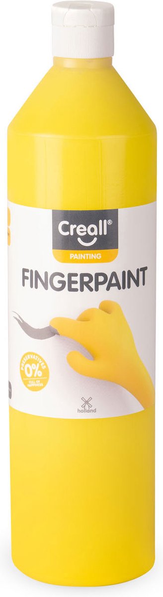 Creall Fingerfarbe konservierungsfrei gelb, 750 ml