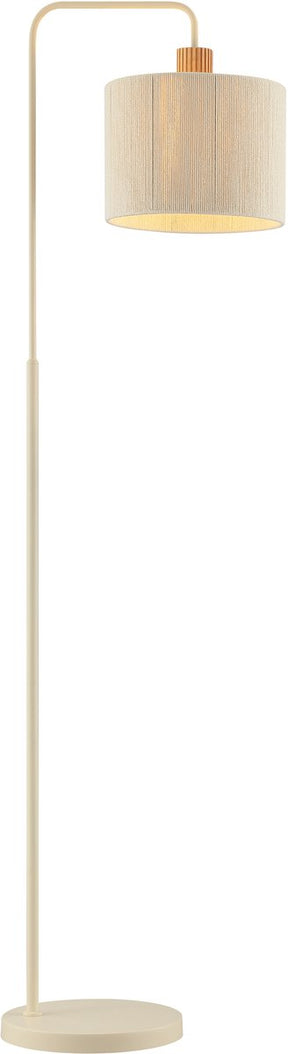 Brilliant arlo - vloerlamp - 1-lichts - e27 - beige hout