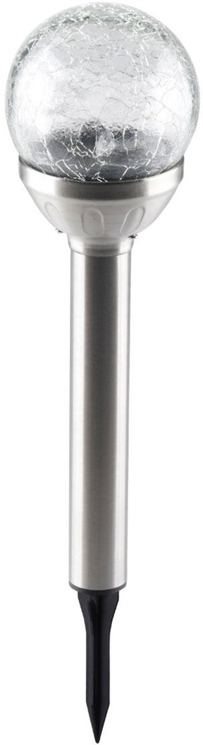 Grundig Solar-Gartenlampe – Glaskugel – solarbetrieben – 25 cm – Gartenbeleuchtung