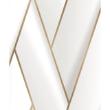 Niederländische Wandverkleidung Tapete Geometrische Weiß und Goldfarbe