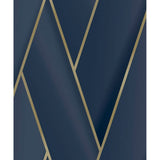 Niederländische Wandverkleidung niederländische Wandverkaufswallpaper Geometrisch blau und goldfarben