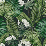 Niederländische Wandverkleidung Wallpaper Eden schwarz und dunkelgrün