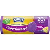 Swirl Pedal-Müllbeutel mit Kordelzug, parfümiert, 20 l, 12 Stück