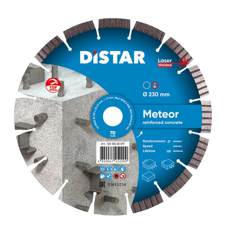 Distar meteoriet diamantschild 230 x 2,6 1,6 x 22,23mm