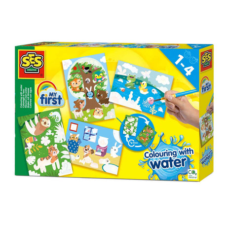 Ses kreative Ses meine ersten Farben mit Wasser – versteckte Tiere