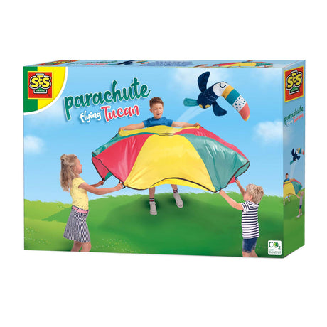 Ses kreativer Ses Fallschirm fliegender Tukan