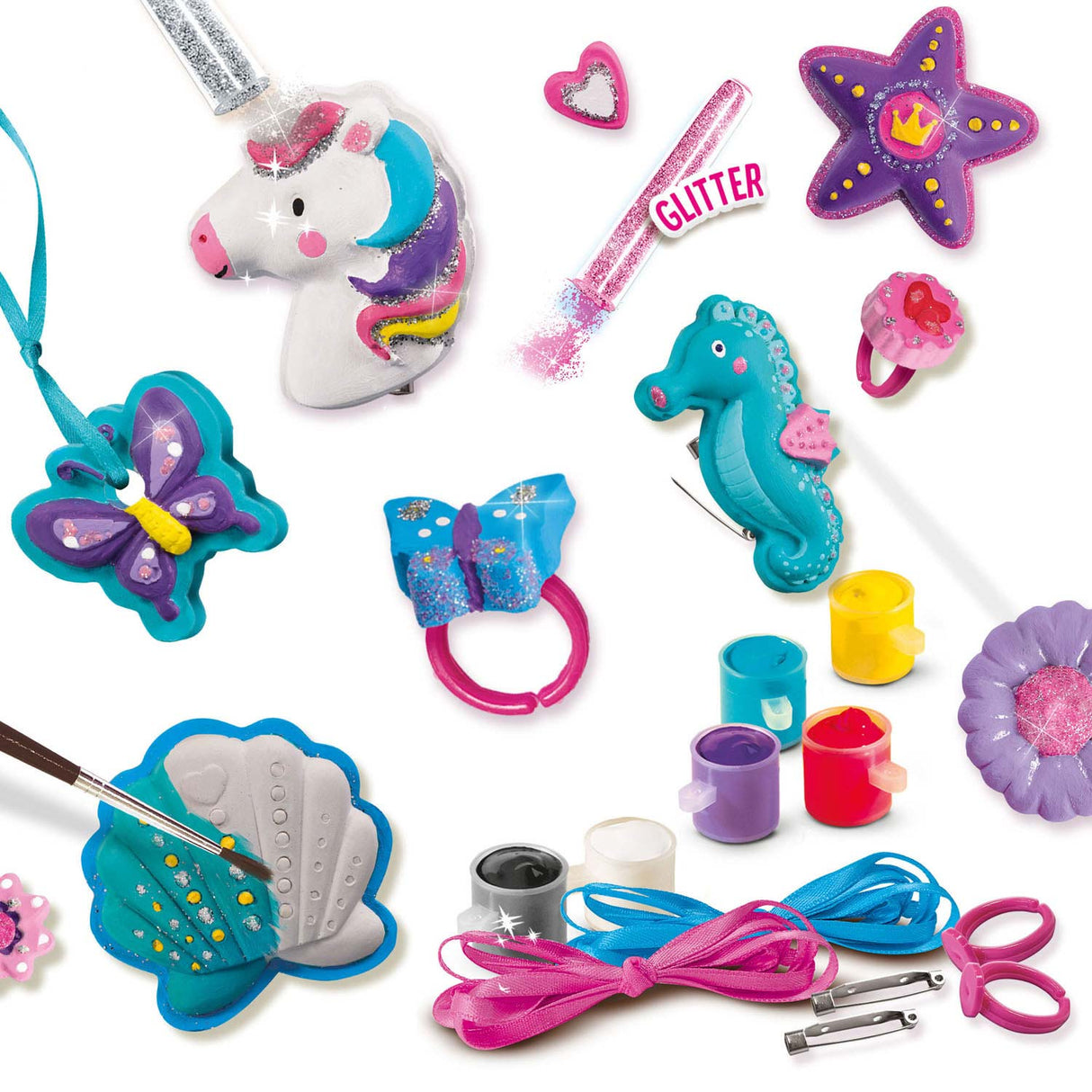 Ses Gipsabdruck und Bemalung - Schmuck