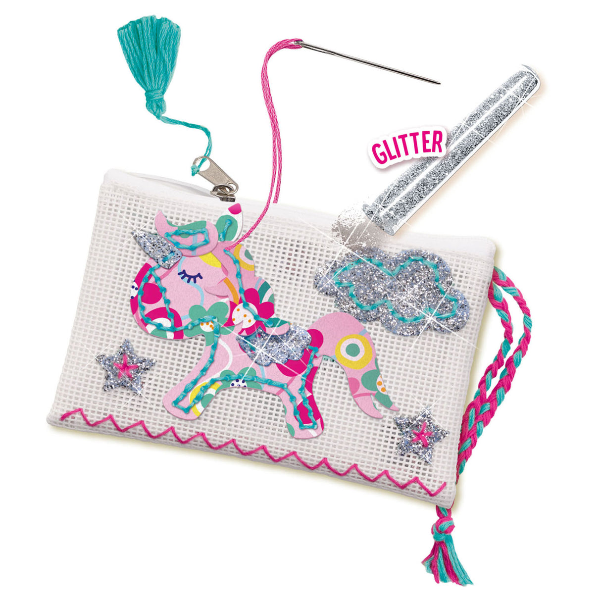 SES Federmäppchen Stickerei Einhorn