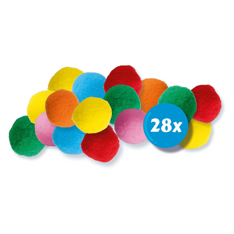 Ses Creative Ses – Spritzwasserbälle – wiederverwendbare Wasserballons – trocken und nass verwendbar – fröhliche Farben – 28 Bälle pro Set – Wasserballon-Alternative – Sommerspiel im Freien – Poolspielzeug