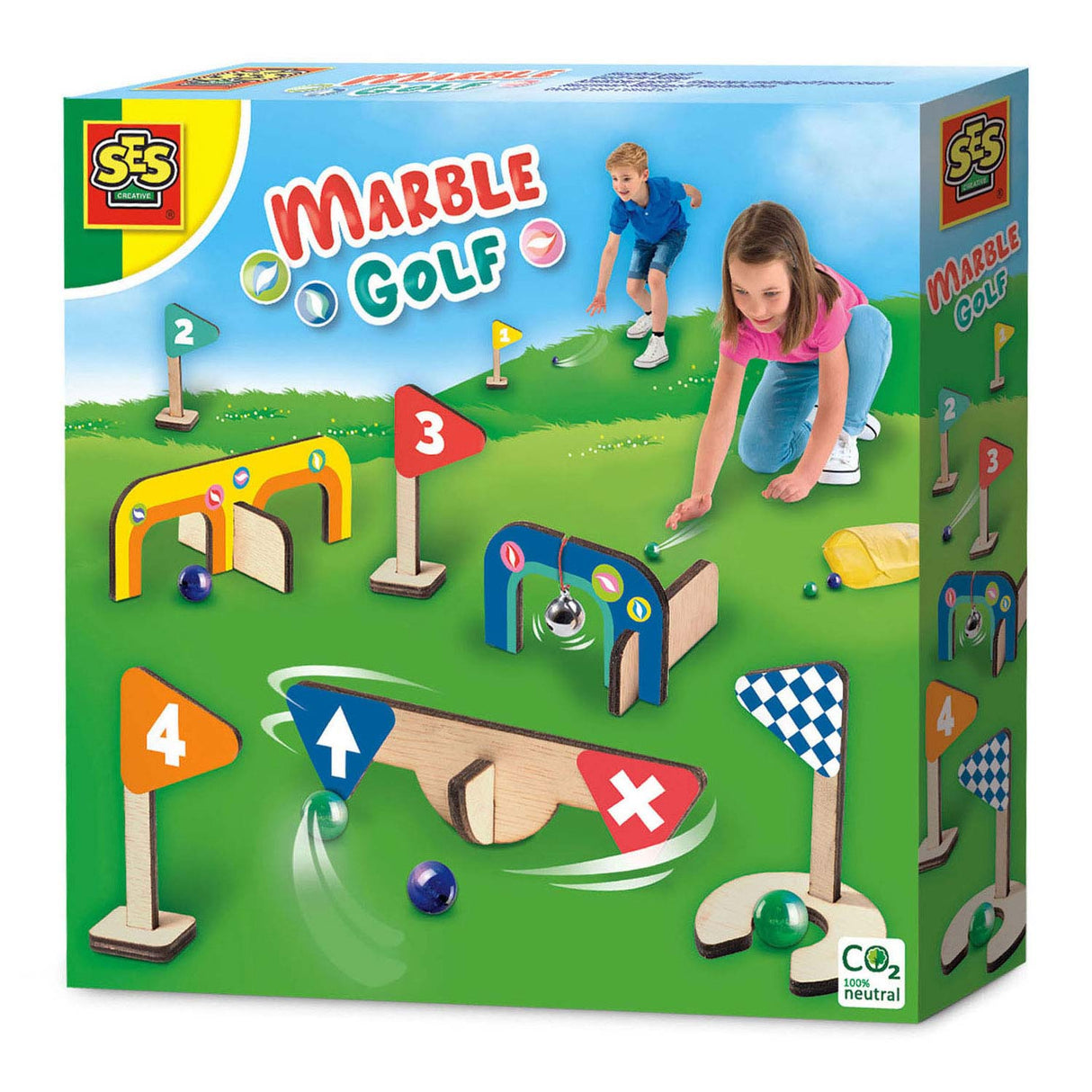 Ses Knikker Golf - Holz Minigolfplatz